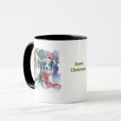 Dog Lovers Christmas Coffee Mug Mok (Voorkant links)