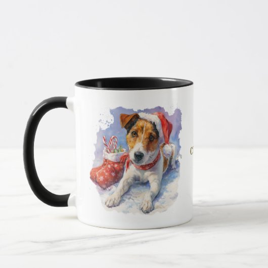 Dog Lovers Christmas Coffee Mug Mok (Links)