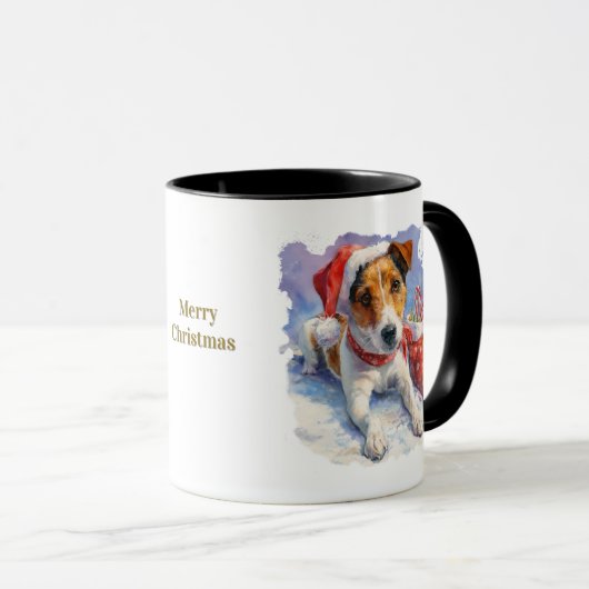 Dog Lovers Christmas Coffee Mug Mok (Voorkant rechts)