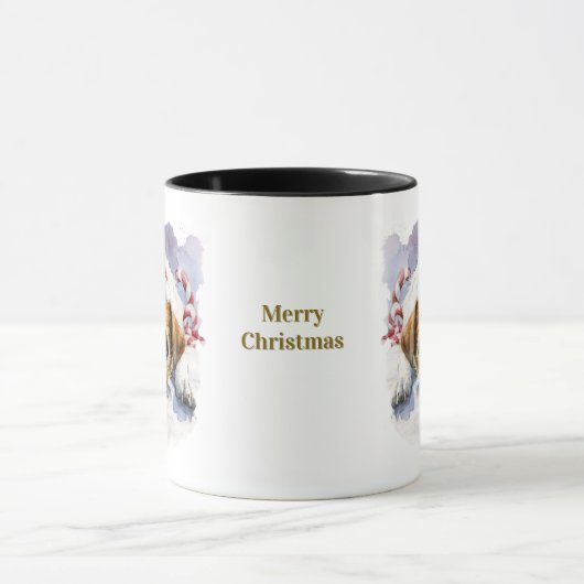 Dog Lovers Christmas Coffee Mug Mok (Midden)