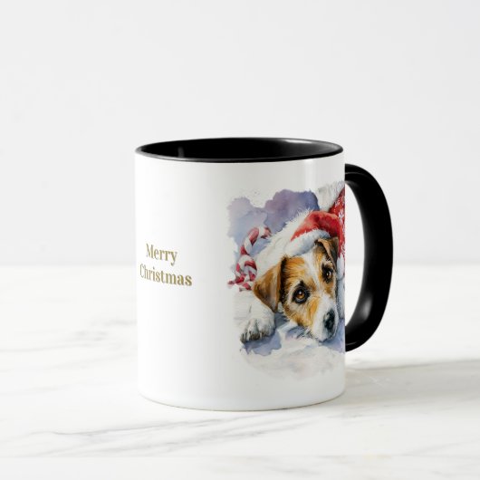 Dog Lovers Christmas Coffee Mug Mok (Voorkant rechts)