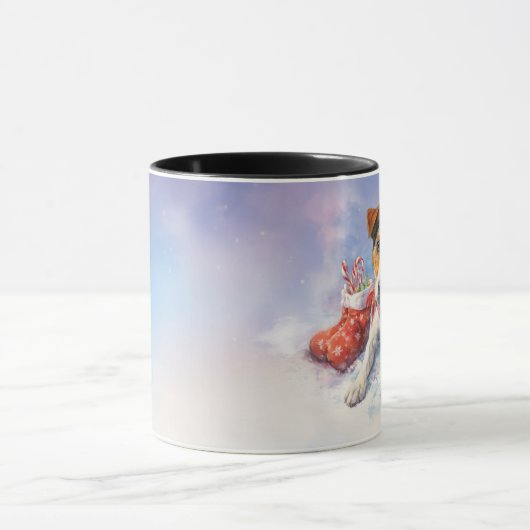 Dog Lovers Christmas Coffee Mug Mok (Midden)