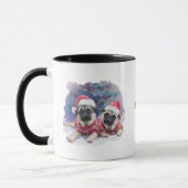 Dog Lovers Christmas Coffee Mug/Pug Mok (Links)