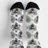 Dog Lovers Heart Frame One Photo Fun Pet Sokken (Top)