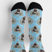 Dog Lovers Heart Frame One Photo Fun Pet Sokken (Top)