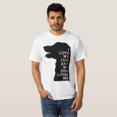 Dog lovers quote t-shirt (Voorkant volledig)