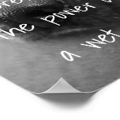 dog lovers quote the power of a wet nose poster (Hoek)