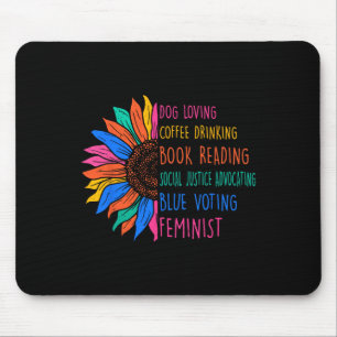 Dog Loving Coffee Drink boek lezen Social Jus Muismat