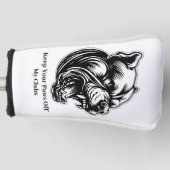 Dog-Loving Dad  Golf Head Cover (Voorkant)