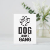 Dog Loving Gang Briefkaart (Staand voorkant)