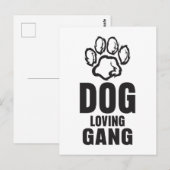 Dog Loving Gang Briefkaart (Voorkant / Achterkant)