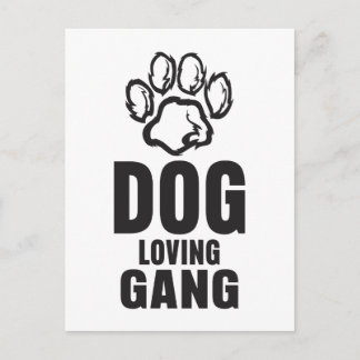 Dog Loving Gang Briefkaart