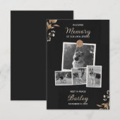 Dog Loving Memory begrafenis Bedankkaart (Voorkant / Achterkant)