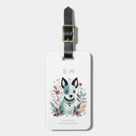 Dog Luggage Tag Bagagelabel (Voorkant verticaal)