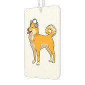 Dog Luisteren naar muziek Luchtverfrisser (Links)