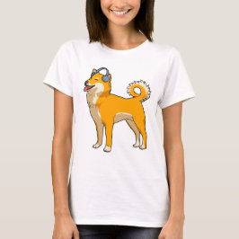 Dog Luisteren naar muziek T-shirt