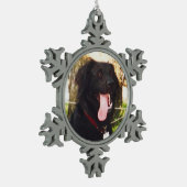 Dog Luke Tin Sneeuwvlok Ornament (Links)