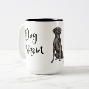 Dog Ma Black Lab Tweekleurige Koffiemok