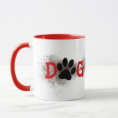 Dog Ma Pawprints met Dirt Mok (Links)