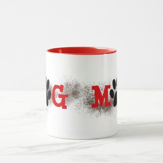 Dog Ma Pawprints met Dirt Mok (Midden)