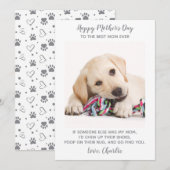 Dog Ma Specialized Pet Photo Funny Moederdag Feestdagenkaart (Voorkant / Achterkant)