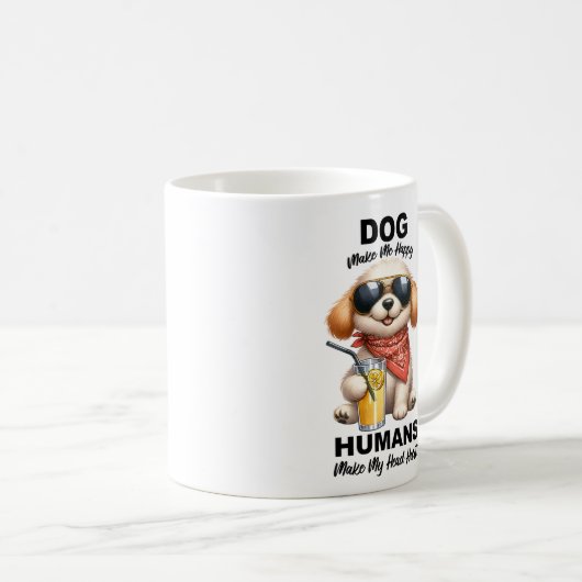 Dog Make Me Happy Mok (Voorkant rechts)
