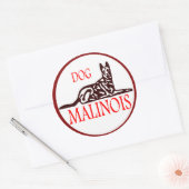 Dog Malinees sticker (Envelop)