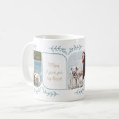 Dog mam 3 Verticale foto's liefhebbende woorden Fe Koffiemok (Voorkant links)