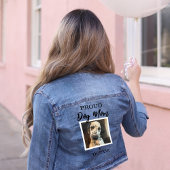 Dog mam aangepaste foto denim jacket