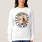Dog Mam Aangepaste foto en naam Sweatshirt (Voorkant)