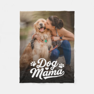 Dog mam aangepaste foto fleece deken