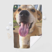 Dog Mam Aangepaste foto Golfhanddoek (Insitu)