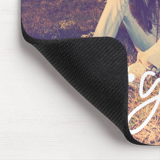 Dog mam aangepaste foto muismat (Hoek)