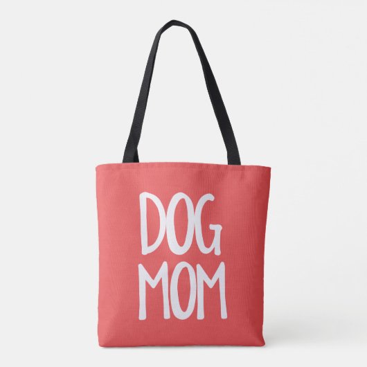Dog Mam All-Over-Print Middelgrote Canvas tas (Achterkant)