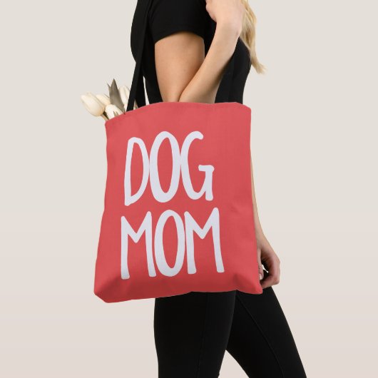 Dog Mam All-Over-Print Middelgrote Canvas tas (Dichtbij)