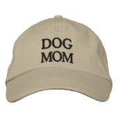 Dog mam blauw beige geborduurd Pet (Voorkant)