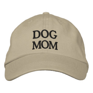 Dog mam blauw beige geborduurd Pet