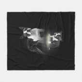 Dog Mam BostonTerrier Hondenliefhebber Gift Moeder Fleece Deken (Voorkant (Horizontaal))