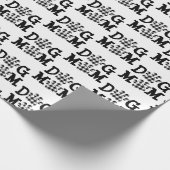 Dog mam Buffalo Pset Dog Prints Cadeaupapier (Hoek)