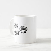 Dog Mam Coffee Mok - Wit (Voorkant links)