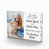 Dog mam Custom Pet Moederdag Fotoblokken (Rechts)