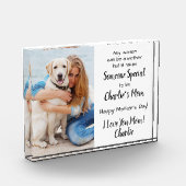 Dog mam Custom Pet Moederdag Fotoblokken (Links)