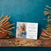 Dog mam Custom Pet Photo Moederdag Fotoplaat (Zijkant)