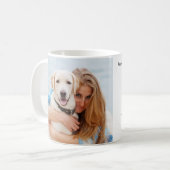 Dog mam Custom Pet Photo Moederdag Koffiemok (Voorkant links)