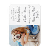 Dog mam Custom Pet Photo Moederdag Magneet (Verticaal)