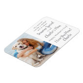 Dog mam Custom Pet Photo Moederdag Magneet (Linkerzijde)