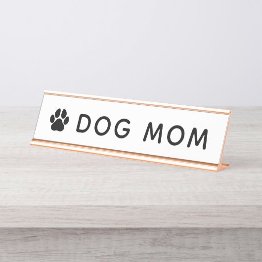 Dog Mam Desk Name Bord Bureau Naambordje (Voorkant)