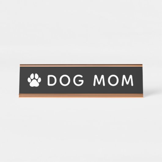 Dog Mam Desk Name Bord Bureau Naambordje (Voorkant)
