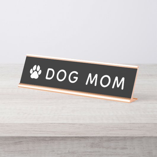 Dog Mam Desk Name Bord Bureau Naambordje (Voorkant)