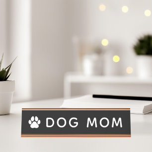 Dog Mam Desk Name Bord Bureau Naambordje